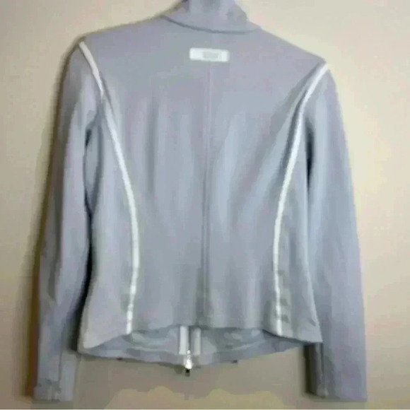 MARC CAIN cotton blend  zippered jacket top SZ M - Picture 3 of 17